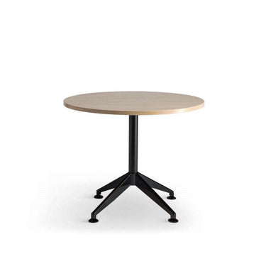 Eiffel Black Round Meeting Table 900 at Online8 Furniture Auckland NZ