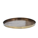 Elijah Round Tray - Brass Finish at Online8 Furniture Auckland NZ