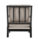 Elizabeth Bobbin Hamptons Armchair | Black at Online8 Furniture Auckland NZ