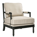 Elizabeth Bobbin Hamptons Armchair | Black at Online8 Furniture Auckland NZ