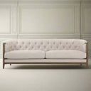 Regal Tufted 3 Seater Sofa - Cream at Online8 Furniture Auckland NZ