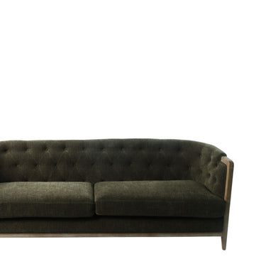 Regal Tufted 3 Seater Sofa - Olive at Online8 Furniture Auckland NZ