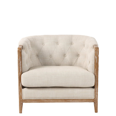 Regal Tufted Armchair - Cream at Online8 Furniture Auckland NZ