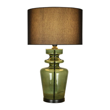 Emerald Table Lamp - Emerald + Black Shade at Online8 Furniture Auckland NZ
