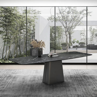 Emilia Stone Dining Table - 1800 at Online8 Furniture Auckland NZ