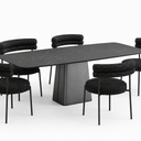 Emilia Stone Dining Table - 1800 at Online8 Furniture Auckland NZ