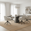 Emilia Stone Dining Table - 1800 at Online8 Furniture Auckland NZ