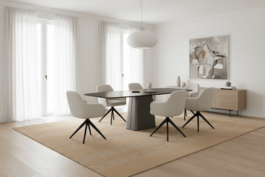 Emilia Stone Dining Table - 1800 at Online8 Furniture Auckland NZ