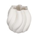Emmy White 3D Printed Ceramic Vase - Small at Online8 Furniture Auckland NZ