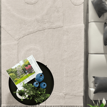 Ermitano NZ Wool Rug - Ivory at Online8 Furniture Auckland NZ