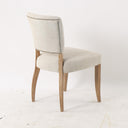 Ezra Dining Studded Chair - Natural Linen at Online8 Furniture Auckland NZ