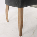 Ezra Leather Studded Dining Chair - Black at Online8 Furniture Auckland NZ
