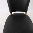Ezra Leather Studded Dining Chair - Black at Online8 Furniture Auckland NZ
