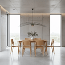 Fara Dining Table – Natural Oak at Online8 Furniture Auckland NZ