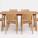 Fara Dining Table – Natural Oak at Online8 Furniture Auckland NZ