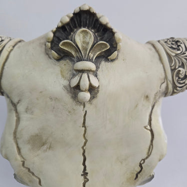Faux Bone OX Skull Wall Hanging at Online8 Furniture Auckland NZ
