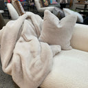 Faux Fur Cushion - Pearl at Online8 Furniture Auckland NZ