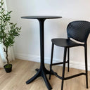 Faz Outdoor Bar Leaner - Black - 110cm at Online8 Furniture Auckland NZ