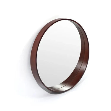 Felix Wooden Round Wall Mirror at Online8 Furniture Auckland NZ