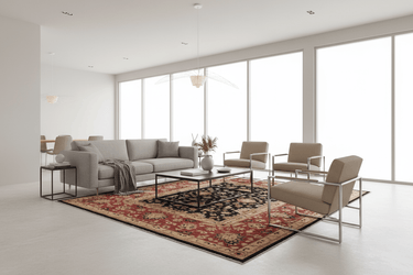Fine Hand Knotted Afghan Ziegler Rug - 355x275cm at Online8 Furniture Auckland NZ