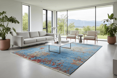 Fine Hand Knotted Ziegler Afghan Rug 285x185cm at Online8 Furniture Auckland NZ