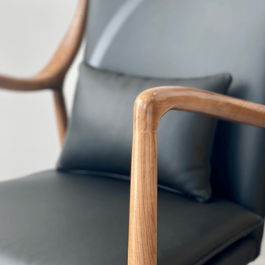 Finn Mid-Century Leather Armchair at Online8 Furniture Auckland NZ