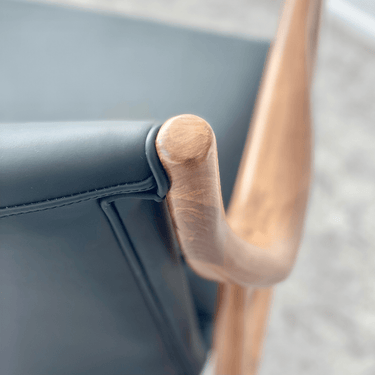 Finn Mid-Century Leather Armchair at Online8 Furniture Auckland NZ