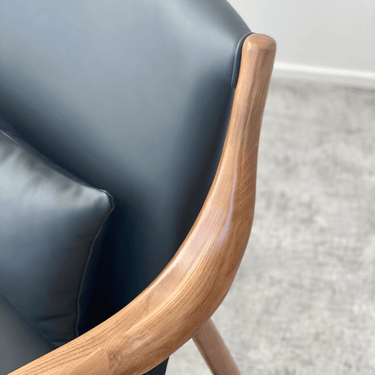Finn Mid-Century Leather Armchair at Online8 Furniture Auckland NZ