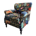 Flamingo Floral Armchair - The Joyful Chair at Online8 Furniture Auckland NZ