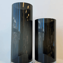 Fleur Cylindrical Glass Vase - Small Obsidian at Online8 Furniture Auckland NZ