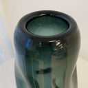 Fleur Dimpled Glass Vase - Ocean Blue at Online8 Furniture Auckland NZ