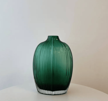 Fleur Shoulder Glass Vase - Large Emerald at Online8 Furniture Auckland NZ