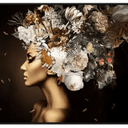 Flora Headdress Canvas Wall Art at Online8 Furniture Auckland NZ