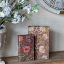 Floral Book Boxes Set of 2 at Online8 Furniture Auckland NZ