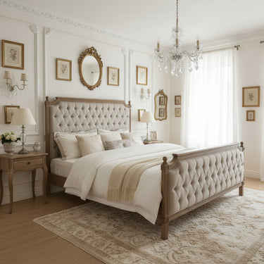 Florence Tufted French Bed at Online8 Furniture Auckland NZ