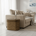 Florian Rattan Side Table with Removable Tray at Online8 Furniture Auckland NZ