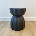 Fluted Side Table - Black at Online8 Furniture Auckland NZ