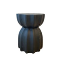 Fluted Side Table - Black at Online8 Furniture Auckland NZ