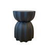 Fluted Side Table - Black at Online8 Furniture Auckland NZ