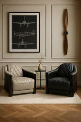 Fossil Aileron Aviator Chair - Stone Taupe at Online8 Furniture Auckland NZ