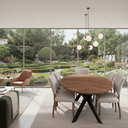 Foundry Parquet Oval Dining Suite - 6 Seater at Online8 Furniture Auckland NZ