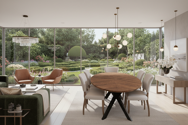 Foundry Parquet Oval Dining Suite - 6 Seater at Online8 Furniture Auckland NZ