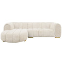 Frazier Sofa with Left Chaise - Taupe Fleck at Online8 Furniture Auckland NZ