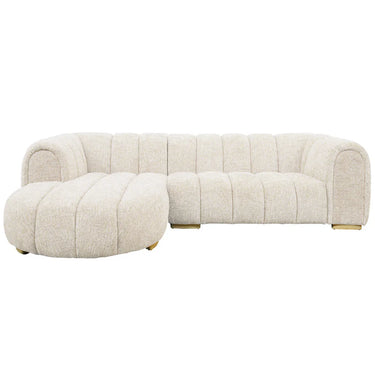 Frazier Sofa with Left Chaise - Taupe Fleck at Online8 Furniture Auckland NZ