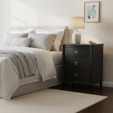 French Bedside 3 Drawer at Online8 Furniture Auckland NZ