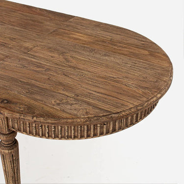 French Provincial Elm Oval Dining Table at Online8 Furniture Auckland NZ