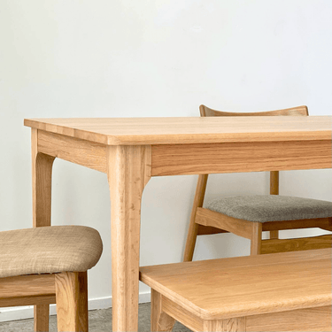 Genji Oak Dining Table - Natural 1600mm at Online8 Furniture Auckland NZ