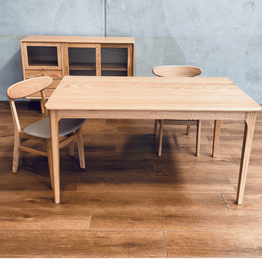 Genji Oak Dining Table - Natural 1600mm at Online8 Furniture Auckland NZ