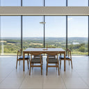 Genji Oak Dining Table - Walnut 1600mm at Online8 Furniture Auckland NZ