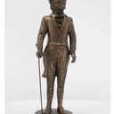 Gentleman Fox Statue - Bronze at Online8 Furniture Auckland NZ